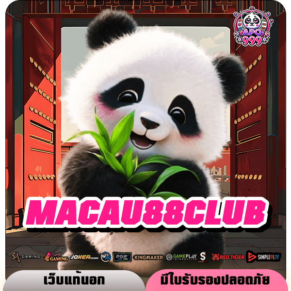 MACAU88CLUB ทางเข้า เว็บยอดนิยม รวมตัวท็อปทุกค่ายแตกดีเบอร์ 1